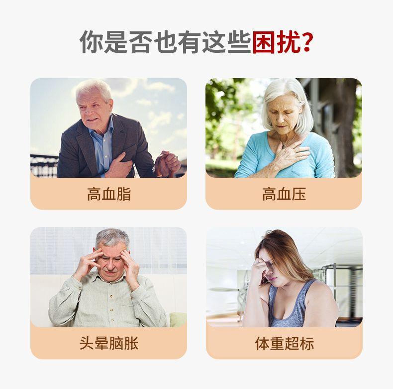 你是否也有这些困扰? 高血脂 高血压 头晕脑胀 体重超标 