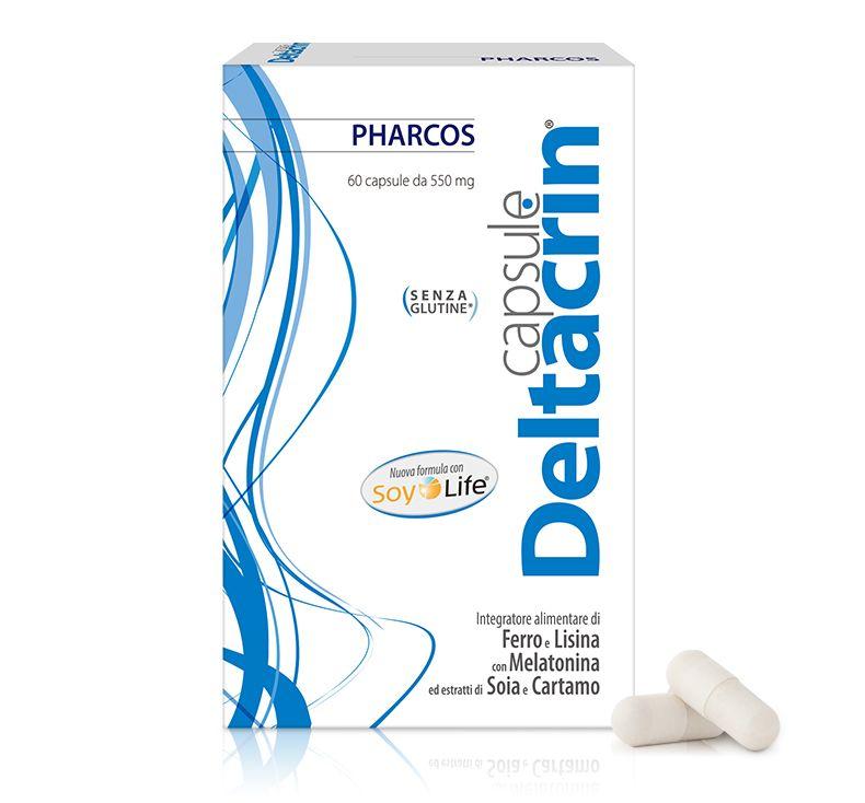 【打开生发通道】Pharcos DELTACRIN capsule 促进毛囊新生 防脱生发胶囊 60粒/盒 深圳保税仓发货 S PH ARCOS 60capsuleda550mg OD- DI (SENZA \GLUT IN E” 8L Nuova formula con SoyO Life Integrator e alimentare di Ferro eL is in a n Melatonin a edesttidiSoiaeCartamo 40201991190